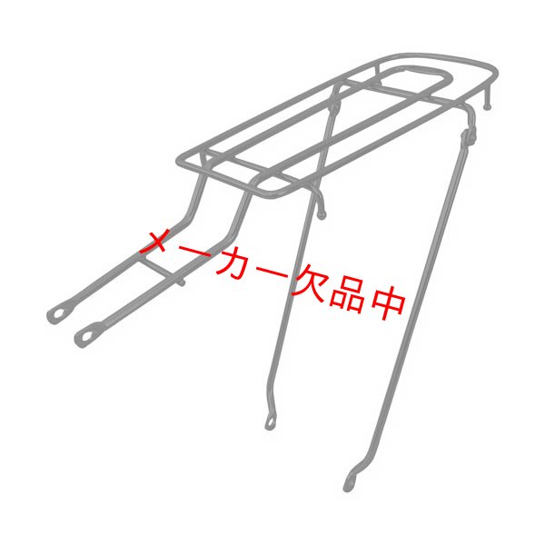 画像1: 昭和インダストリーズ　27インチ　高床用　シートピン止め　リアキャリア　クラス27　カチオンブラック　RC-27H 27 ED (1)