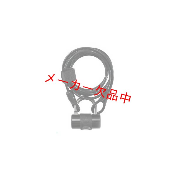 画像1: J&C　多機能コンパクトワイヤーロック　4×1800mm　ブラック (1)