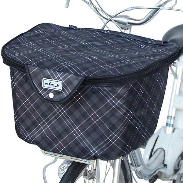 画像2: MARUTO マルト 2段式厚手チェックバスケットカバー フロント用 D-2FCH2400 (2)