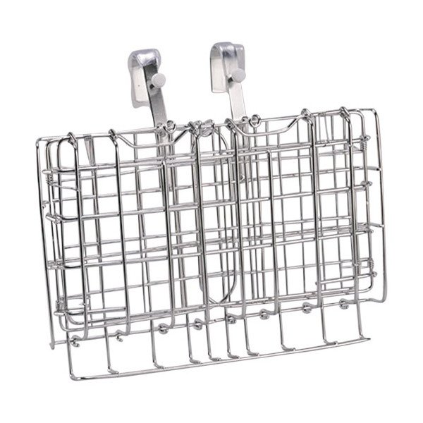 画像2: 折り畳みワイヤーカゴ シルバー SOT-20 (2)