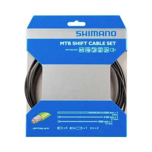 画像1: SHIMANO　シマノ　シフトケーブルセット オプティスリック　MTB用　ブラック　Y60198090 (1)