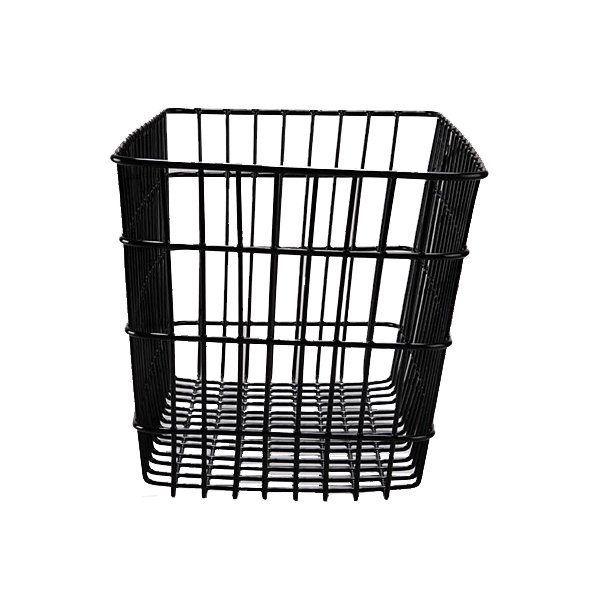 画像2: センタン工業 新聞配達用カゴ(B)ブラック カゴ脚・取付金具付き SHINBUN-B (2)