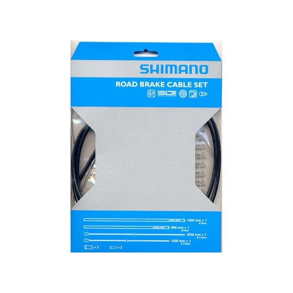 画像1: SHIMANO　シマノ　ブレーキケーブルセット SIL-TEC　ブラック　ロード用　Y80098011 (1)