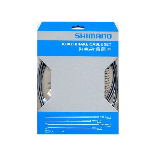 画像1: SHIMANO　シマノ　ブレーキケーブルセット SIL-TEC　ハイテックグレー　ロード用　Y80098018 (1)